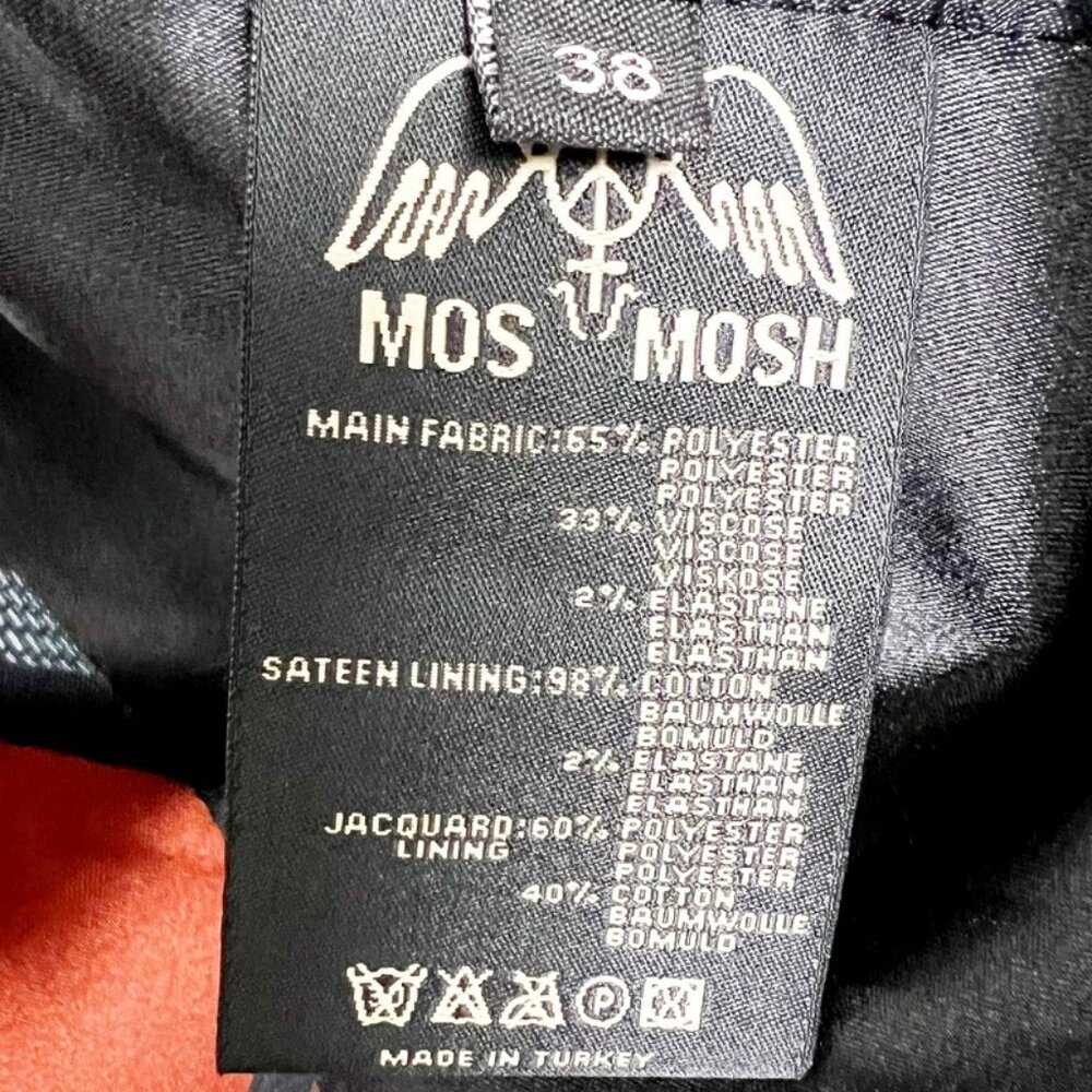 Mos Mosh Blake Celeb Blazer Womens EU 38 | US 6/8 Black Rib Knit Striped Cuffs - Picture 7 of 15